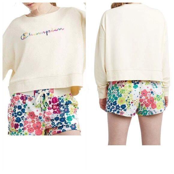 Champion Tops - Champion Sweatshirt womens large french terry logo oversized camps athleisure